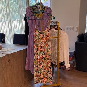 Bila Vibrant Floral Backless Dress